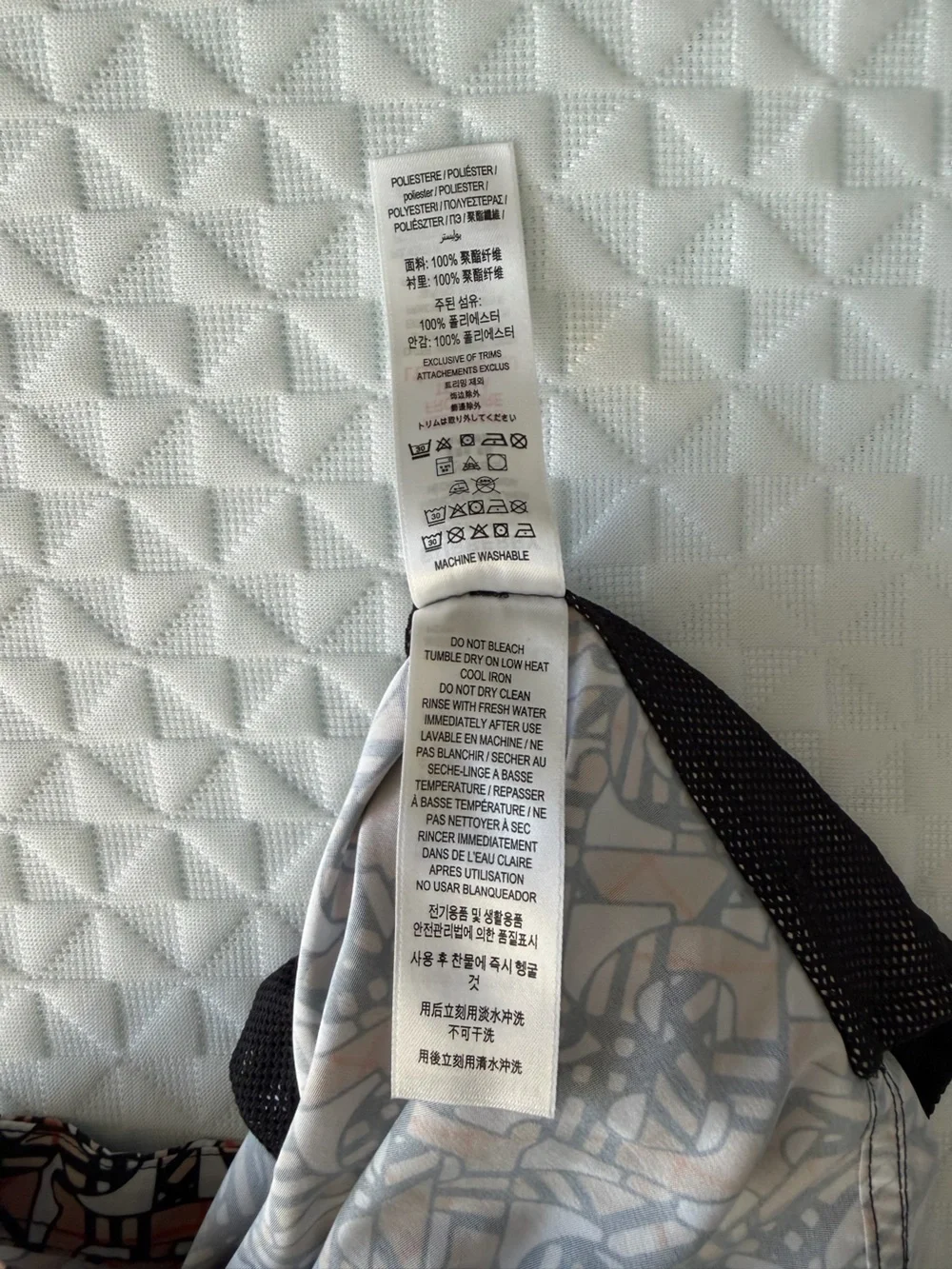 BURBERRY Boys 8Y TB monogram swim shorts